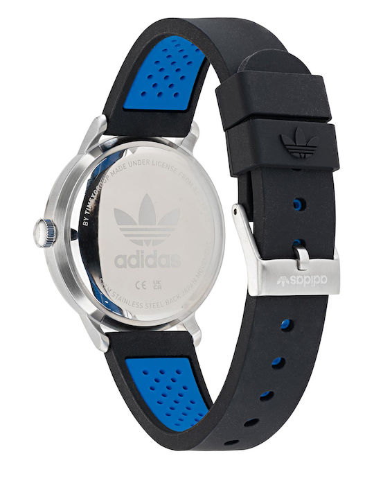 adidas Code One Ανδρικό Ρολόι 38mm Μπαταρίας με Μαύρο Καουτσούκ Λουράκι