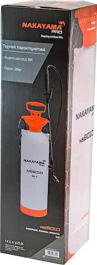 Nakayama NS8010 Pressure Sprayer with Capacity 8lt 3bar