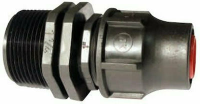 Palaplast 3251/0252 Hose Fitting 6Atm Lock Type with Male Thread 25x19mm