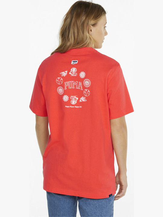 PUMA Downtown T-Shirt Κόκκινο