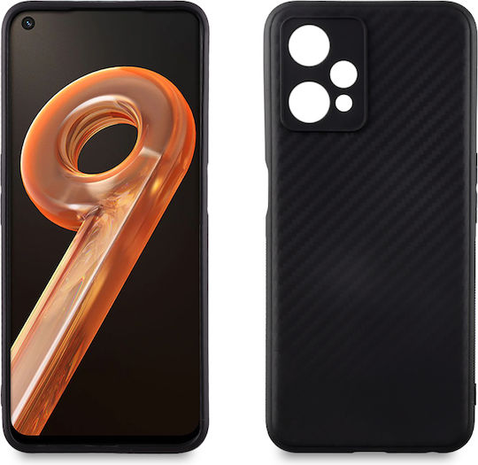 Volte-Tel Carbon Camera Protective Back Cover Σιλικόνης Μαύρο (Realme 9 5G / 9 Pro)