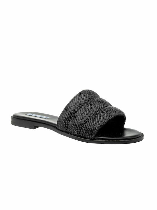 Sofia Manta Women's Flat Sandals in Black Color