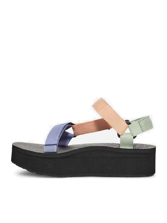 Teva Flatform Universal Σανδάλια Salmon/Green/Purple