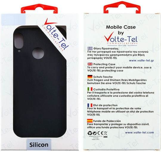 Volte-Tel Camera Guard Back Cover Σιλικόνης Μαύρο (Realme C21)