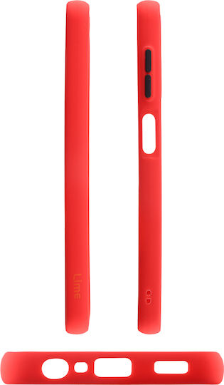 Lime Hardshell Camera Guard Back Cover Plastic / Silicon Red / Black (Galaxy A13 4G - Galaxy A13 4G)