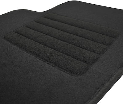 Rigum Set of Front and Rear Mats 4pcs from Carpet for Seat Leon Volkswagen Golf Audi A3 Black