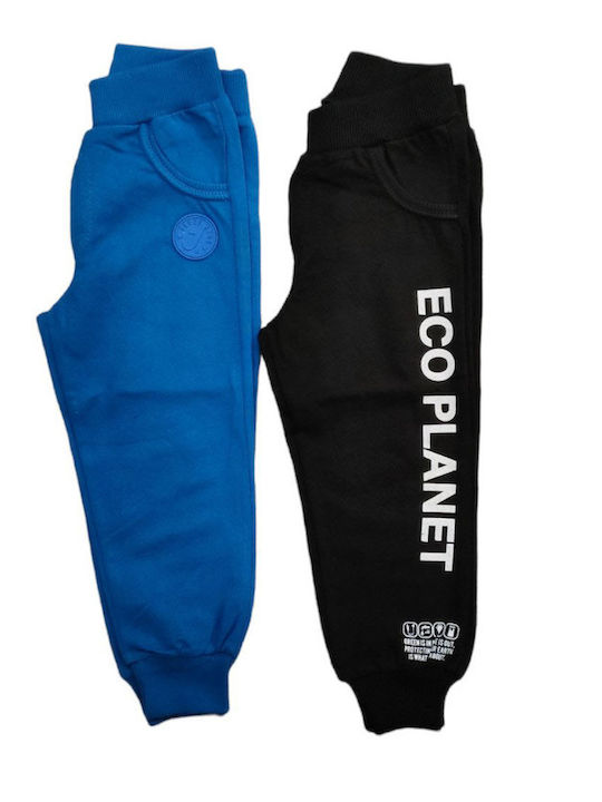 Joyce Kids Sweatpants Blue/Black 2pcs