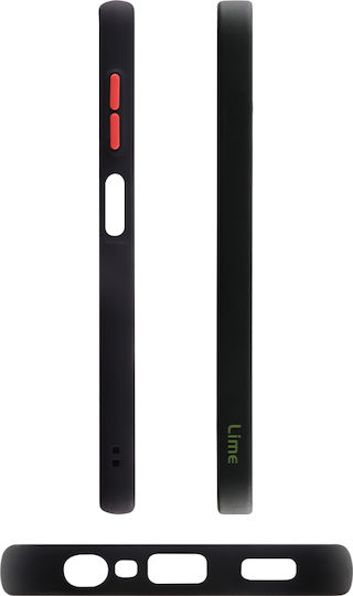 Lime Hardshell Camera Guard Back Cover Πλαστικό Black with Red Keys (Galaxy A13 4G)