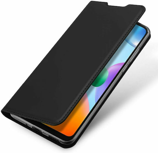 Dux Ducis Skin Pro Книга Изкуствена кожа Черен (Redmi 10C)