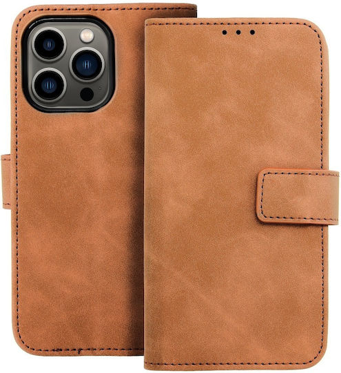 Forcell Brown Book Synthetic Leather Brown (iPhone 13 Pro Max)