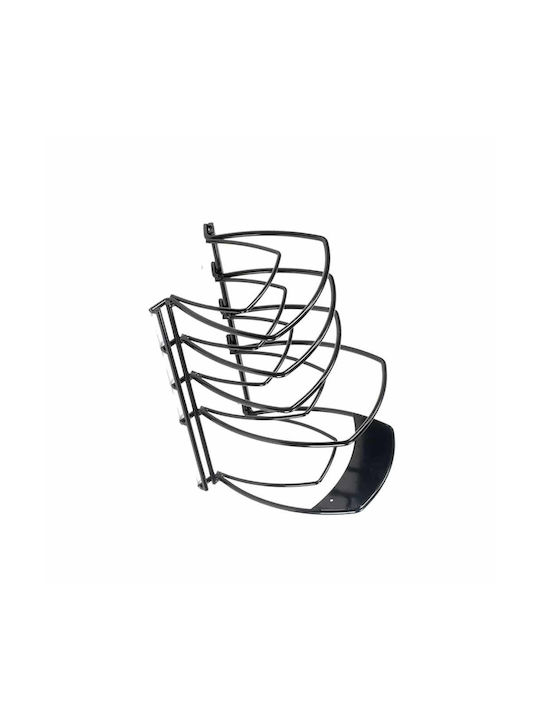 Lodge Kitchen Organizer Racks Metallic in Black Colour 21.4x36.4x28.1cm