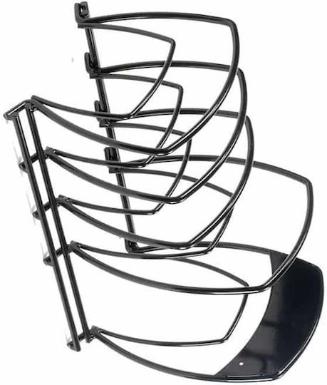 Lodge Küchen-Organisationsregale Metallisch in Schwarz Farbe 21.4x36.4x28.1cm