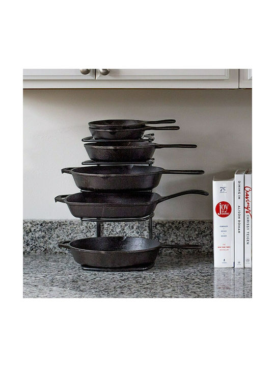 Lodge Kitchen Organizer Racks Metallic in Black Colour 21.4x36.4x28.1cm