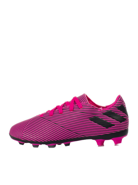 Nemeziz 19.4 FxG Kids Soccer Cleats Molded Shock Pink Core Black