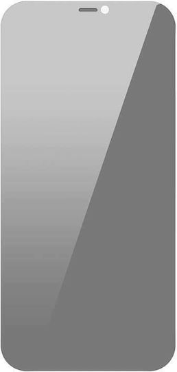 Baseus 0.3mm Privacy Full Face Tempered Glass 2buc (iPhone 12 Pro Max)