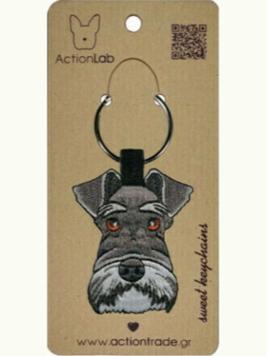 ActionLab Μπρελόκ Schnauzer Υφασμάτινο