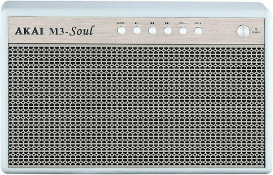Akai Proffesional M3-Soul Bluetooth Speaker 20W with Battery Life up to 15 hours White
