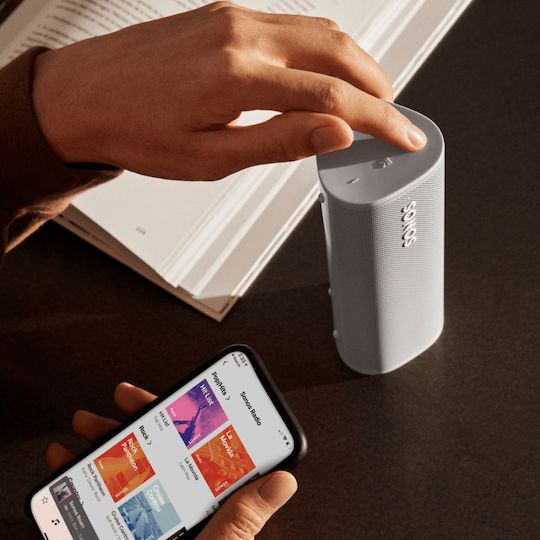 Sonos Roam SL Waterproof Bluetooth Speaker 15W with Battery Life up to 10 hours Lunar White
