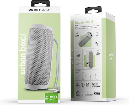 Energy Sistem Urban Box 3 Ηχείο Bluetooth 16W με Διάρκεια Μπαταρίας έως 12 ώρες Λευκό