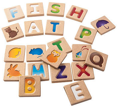Plan Toys Αλφαβήτα Αγγλικά A-Z Εκπαιδευτικό Παιχνίδι Γράμματα & Αριθμοί από Ξύλο για 2+ Ετών