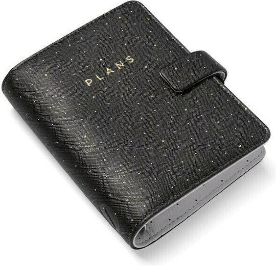 Filofax Organizator Moonlight Pocket Negru Agendă De Piele