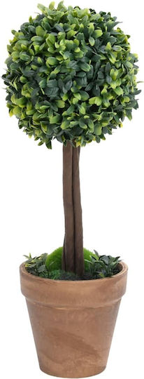 Изкуствено растение в саксийка Buxus (Обща кутия) Green 33см 2бр vidaXL