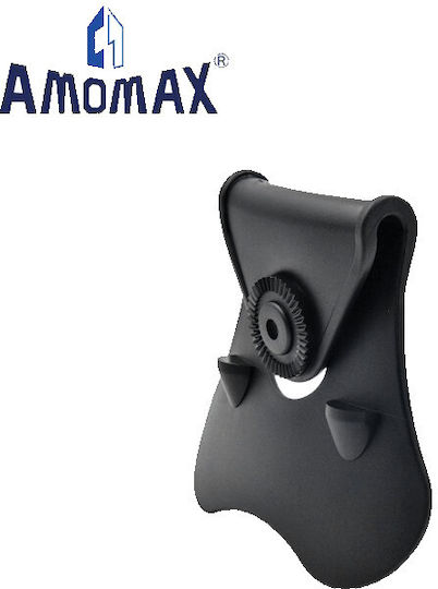 Amomax Θήκη Ζώνης για Όπλο Μαύρη