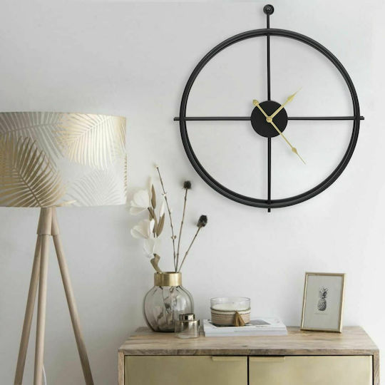 vidaXL Ρολόι Τοίχου Μεταλλικό Ø52cm vidaXL Ρολόι Τοίχου Μεταλλικό Ø52cm