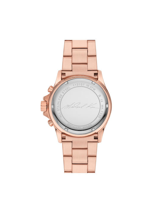 Michael Kors Everest Ceas Cronograf cu Rose Gold Brățară Metalică