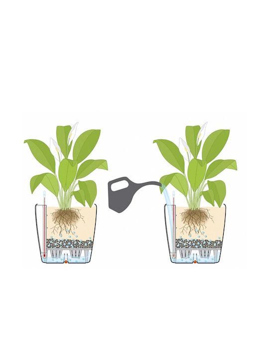 Lechuza Classico Self-watering Pot Plastic 21.5x21.5x20cm.