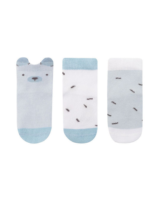 Kikka Boo Girls 3 Pack Knee-High Socks Light Blue