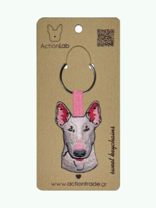 ActionLab Μπρελόκ Bull Terrier Υφασμάτινο