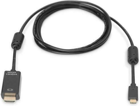 Digitus HDMI 2.0 Premium High Speed 4K 60Hz HDR Cable HDMI Male - USB-C Male 5m Black