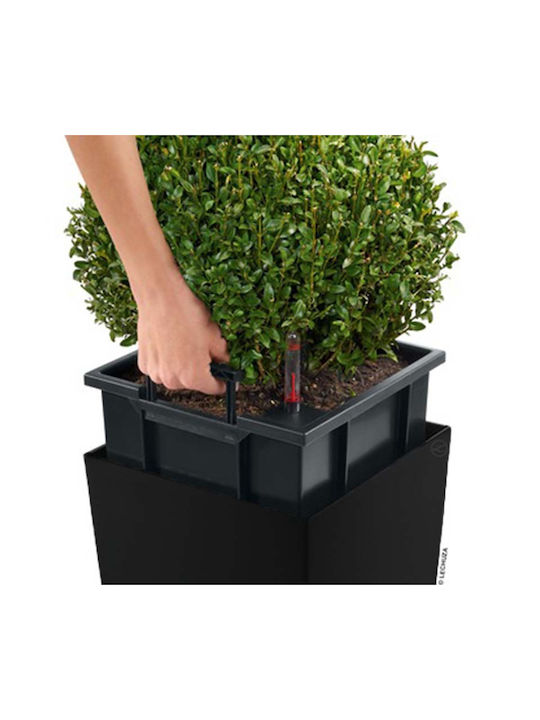 Lechuza Cubico Premium Self-watering Pot Plastic 39.5x39.5x75.5cm.