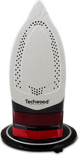 Techwood Fier de Călcat cu Aburi 2200W cu Talpă Ceramică și Debit Continu de Abur 45g/min