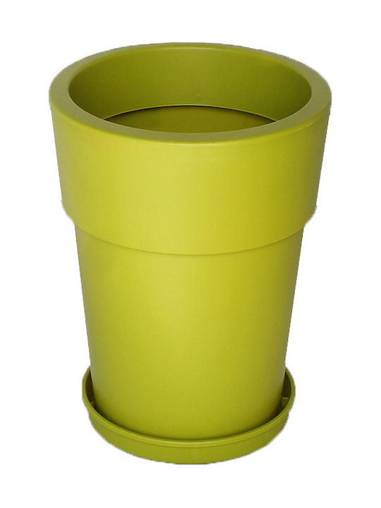 Viomes Linea 869 Flower Pot 2lt 16x16cm Light Green