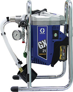 Graco GX21 Airless Elektrische Farbspritzpistole 1x6Ah mit Behälter 1.8Es