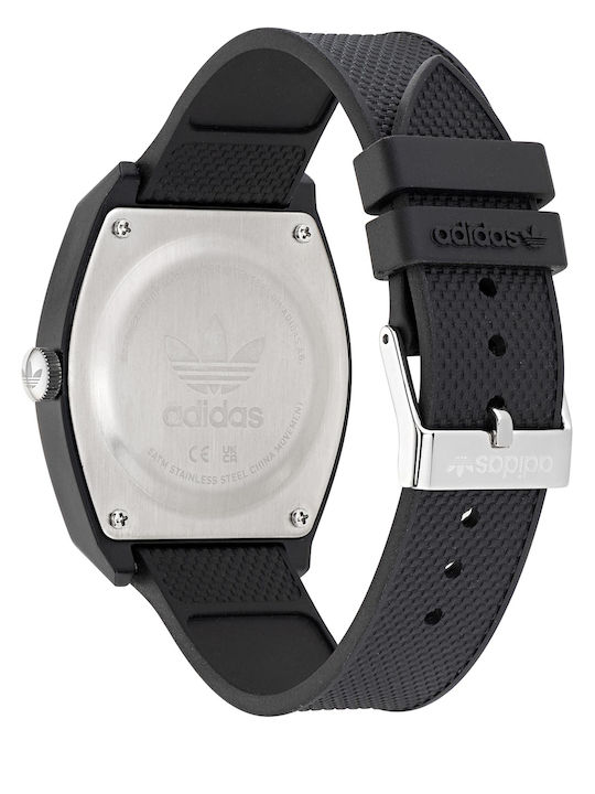 adidas Street Project Two Women's Watch with Black Rubber Strap