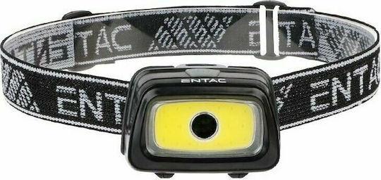 Entac Headlamp LED IP54 with Maximum Brightness 140lm EHL-3N5-PB Black
