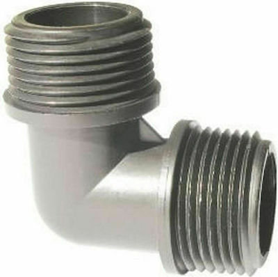 Palaplast 3310/0505 L Type Watering Pipe Connector with Male Thread 38mm