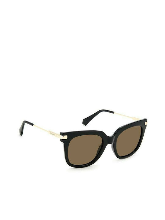 Polaroid Sunglasses with Black Frame and Brown Lens PLD6180/S 807/SP