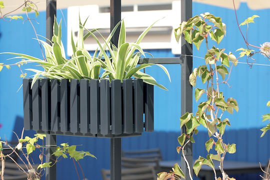 Prosperplast Boardee Fence W Ζαρντινιέρα Πλαστική Καφέ 38x18x16.2εκ.
