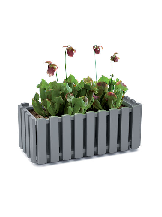 Prosperplast Blumentopf Boardee Fence Blumenkasten Kunststoff Gray 38x18x16.2cm.