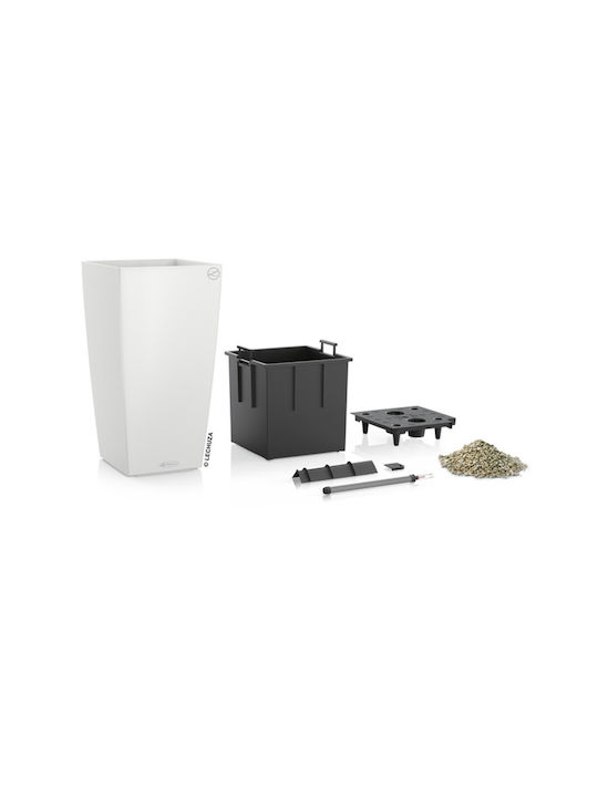 Lechuza Cubico Self-watering Pot Plastic 22x22x41cm.