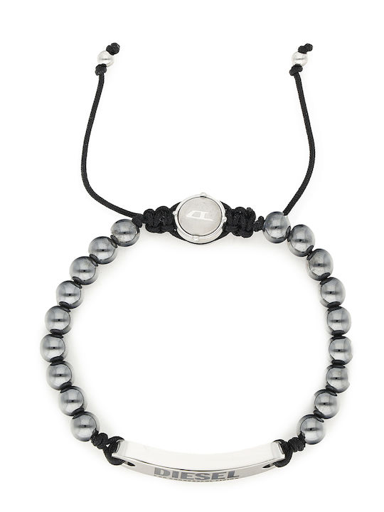 Diesel Men's Bracelet with Cord Diesel Men's Bracelet with Cord