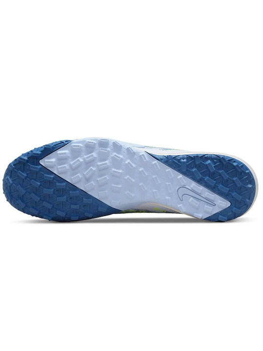 Nike Mercurial Vapor 14 Academy TF Χαμηλά Ποδοσφαιρικά Παπούτσια με Σχάρα Football Grey / Light Marine / Laser Blue / Blackened Blue