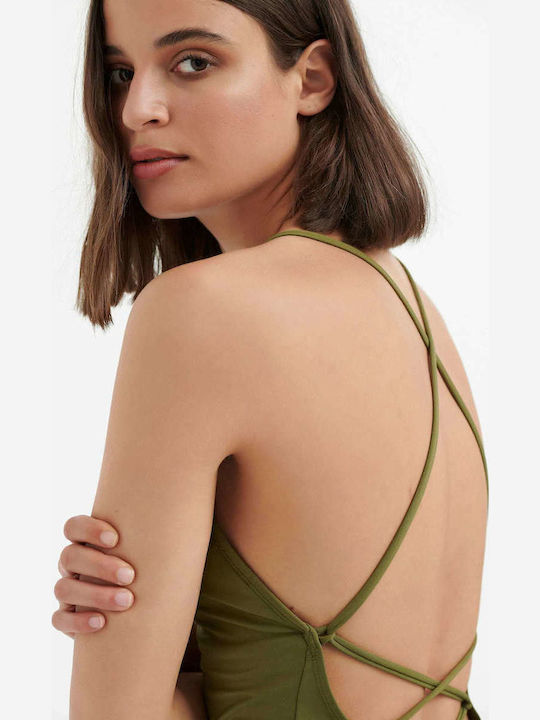 Green One Piece Swimsuit