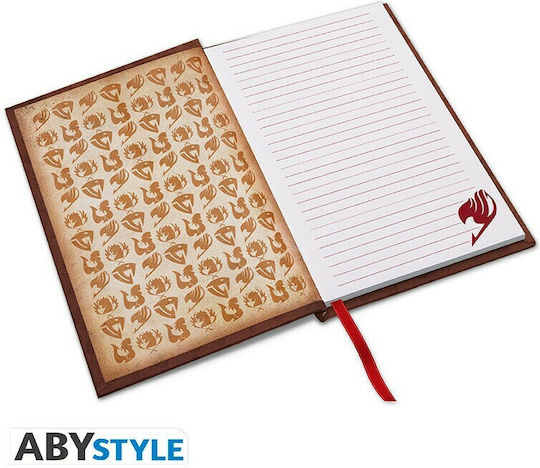 Abysse Fairy Tail Παιδικό Σημειωματάριο A5 90 Φύλλων Ριγέ Καφέ