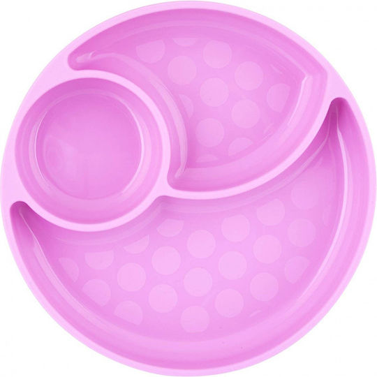 Chicco Baby Food Plate Take Eat Easy made of Silicone Purple
