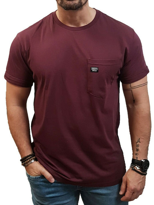 T-shirt Μπορντό